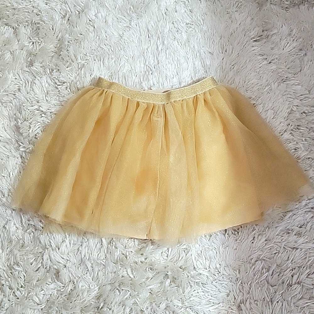 Girls sparkly gold tutu